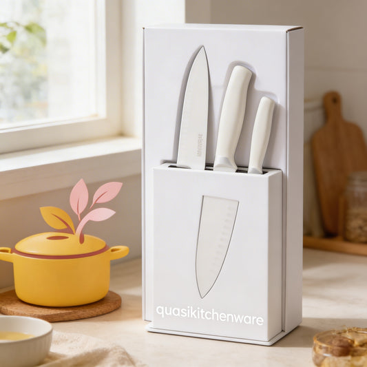 Ceramic Knife Set with Holder